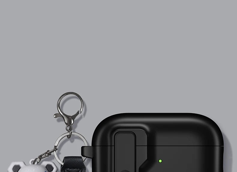 Protective Case For Airpods 4 Cover Luxury Earphone Cover Case For Apple Airpodspro 2 3 1/2 Air Pods Pro Shockproof With Hook﻿