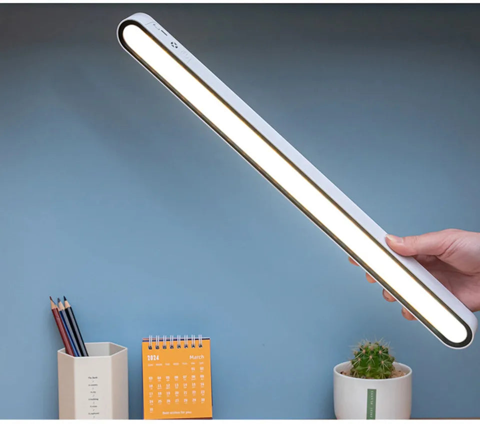 Desk Lamp 48cm Hanging Magnetic Table Lamp USB Or Rechargeable LED Reading Light Dimmable Cabinet Bedside Mirror Night Light