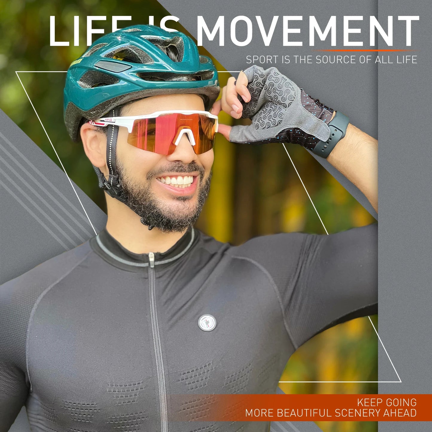 Polarized MTB Cycling Glasses Sports Runing Sunglasses Men Women Bike Bicycle Goggles Skiing Fishing Climbing Eyewear