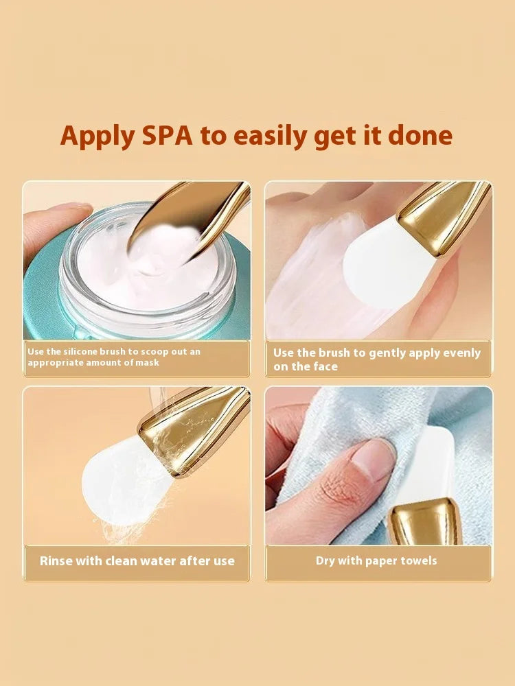 1 Pcs Silicone Mask Brush Double-Headed Smearing Face Cleansing Mud Mask Special Beauty Tool For Gel Mud Facial Masks Creams