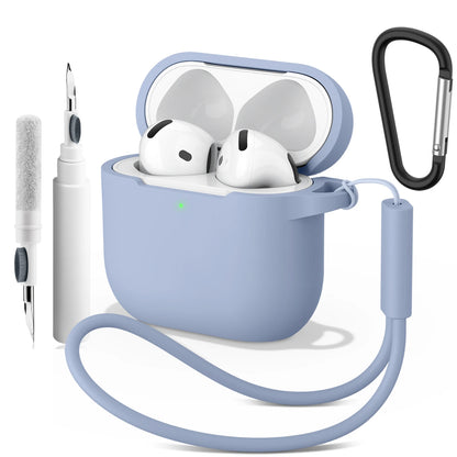 Soft Silicone Case For Apple Airpods 4 Earphone Cover Wireless Bluetooth Headset Protective Cases For Air Pods 4 Cover Accessory