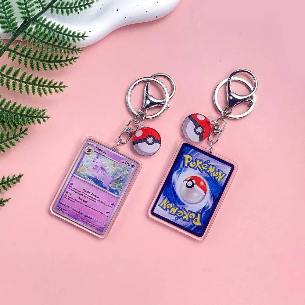 1/43Pcs Pokémon Pikachu Bulbasaur Gold Saint Acrylic Keychain Backpack Pendant Bag Charms Accessories Decoration Holiday Gifts