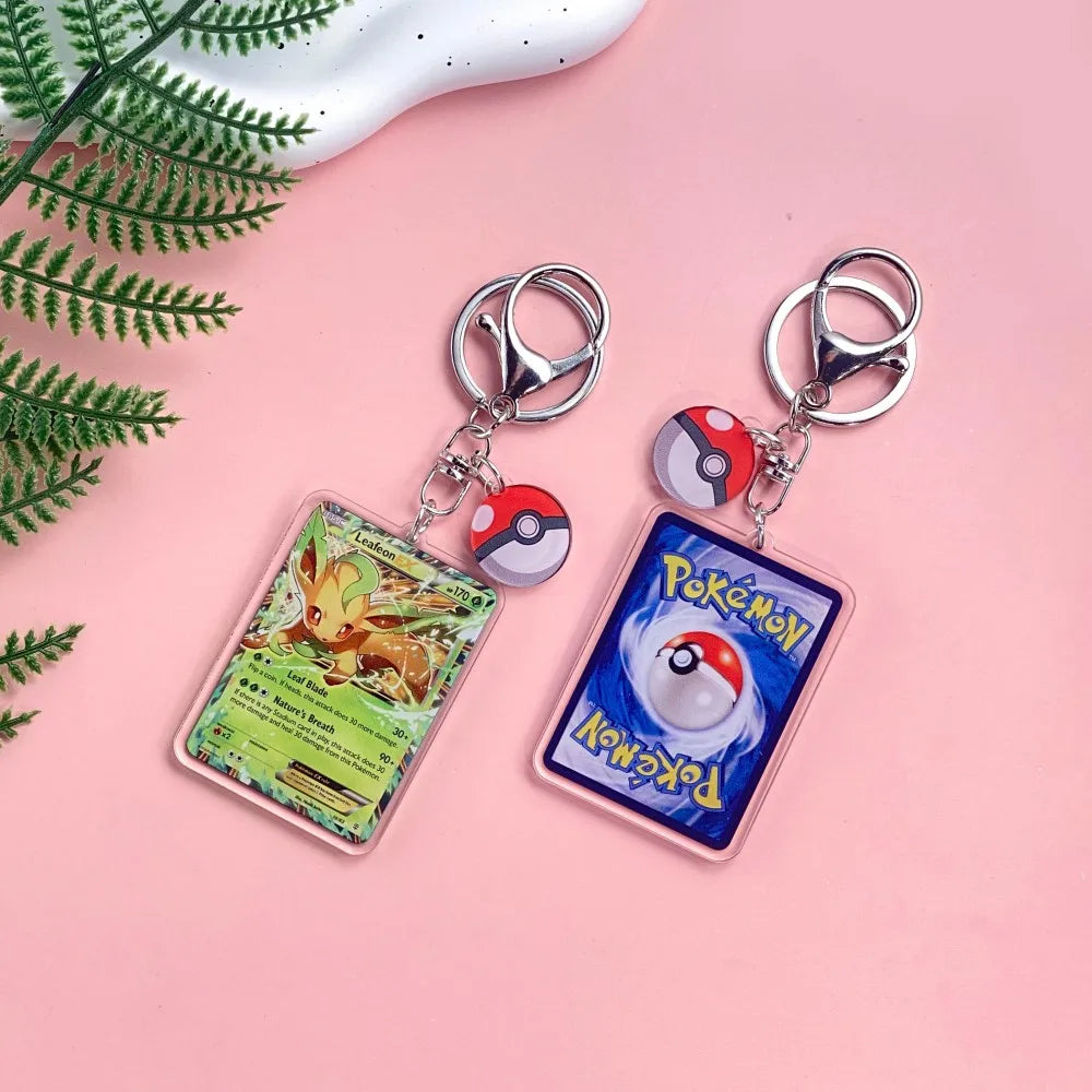 1/43Pcs Pokémon Pikachu Bulbasaur Gold Saint Acrylic Keychain Backpack Pendant Bag Charms Accessories Decoration Holiday Gifts