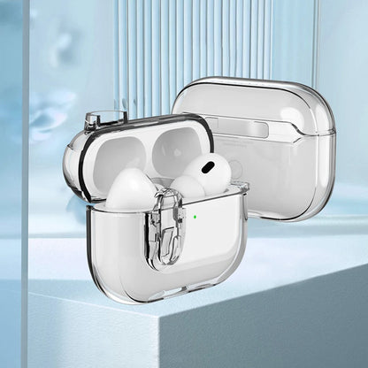 Transparent Crystal Wireless Bluetooth Earphone Case For Airpods Pro 2 2nd TPU Clear Switch Lock Cover For Funda Airpods 4 2024