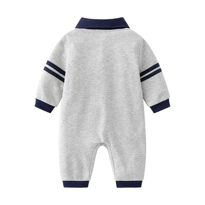 Baby onesies, cotton simple spring and autumn style long-sleeved climbing clothes, boy baby Ha clothes fashion outerwear