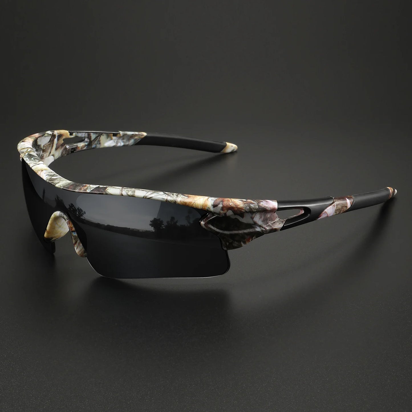 Classic Sports Sunglasses with One-Piece Wraparound UV400 Lens - Unisex Comfort Fit for Cycling, Running, Hiking & Outdoor