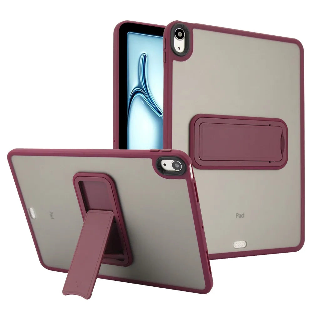 For iPad 5th 6th 9.7" 7th 8th 9th 10.2" Air 4 Air 5 Air 11 A16 2025 Pro11 10th iPad mini 4 5 6 7 Hard PC+TPU Stand Cover Case