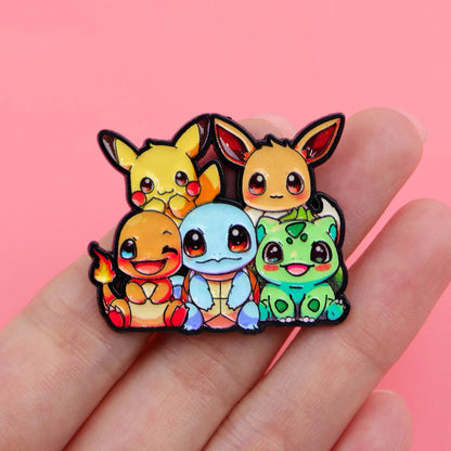 Cute Anime Elf Monster Enamel Pin Cool Game Brooches Lapel Badges Briefcase backpacks Accessories Decoration Jewelry Kids Gift