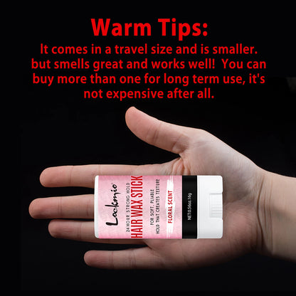 Professional Styling Wax for Women Anti-frizz Pomade Smoothing Broken Back Hair Mud Messy Hairs Control Wax Rod for Natural Wigs