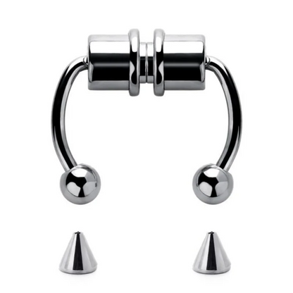 Magnetic Horseshoe Nose Rings, 316L Stainless Steel, Faux Septum Rings, Fake Piercing, Clip on, Hoop Rings, Gift for Women, Girl