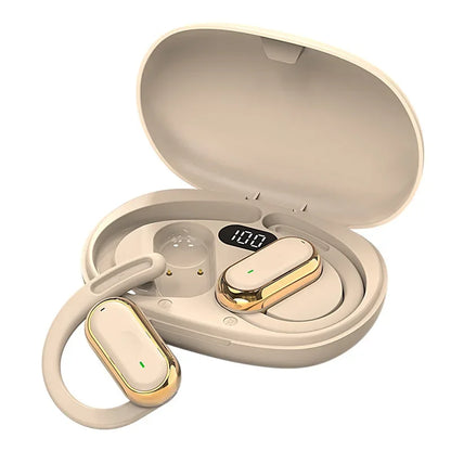 KEBIDUMEI Open-Ear Bluetooth 5.4 Earphones Ear Hook TWS Wireless Headphones IPX6 Waterproof Headsets HiFi Stereo Sports Earbuds