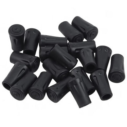 20pcs Non-slip Trekking Sticks Protector Cap Tip Walking Stick Bottom Pads Cover Buffer Lightweight for Climbing Hiking