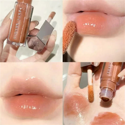 Fashionable and Fresh Fenty Beauty Lip Gloss Multi-color Shiny Transparent Liquid Lipstick Beginner Essential Lipstick Cosmetics