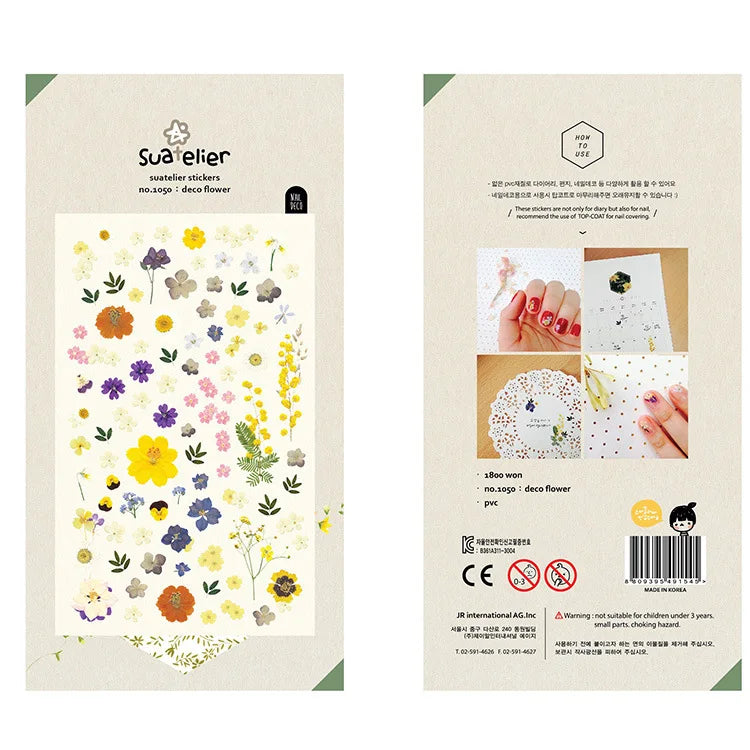 Korean Import Original Suatelier Collection Kawaii Daily Stickers Scrapbooking Diy Journal Stationery Sticker Deco Art Supplies