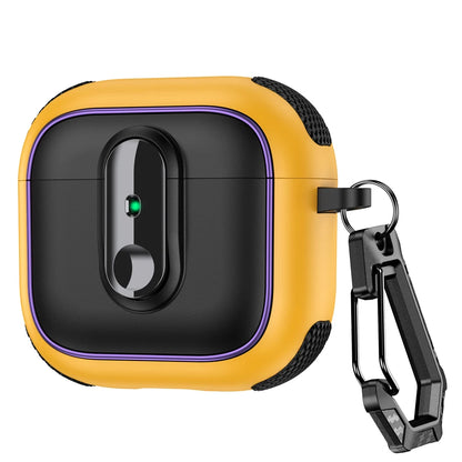 Armor locking clasp Earphone Cover For AirPods 4 3 2 Pro 3 With Plated Purple Strips With Magnetic Attraction Protective Case