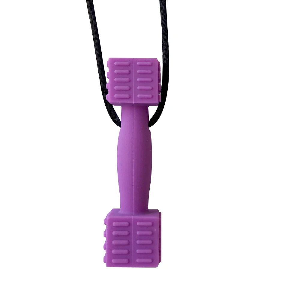 1pcs Silicone Teether Kids Chew Necklace Sensory Chewy Pendant Oral Motor Toys Therapy Tools for Autism ADHD chidren's goods