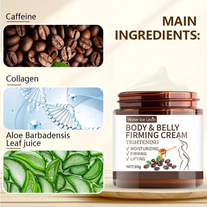 Abdominal Control Firming Cream - 60g, Deep Moisturizing and Hydrating with Plant Extracts, Alcohol-Free, Suitable for All Skin Types, Fragrance-Free, Enhances Skin Elasticity