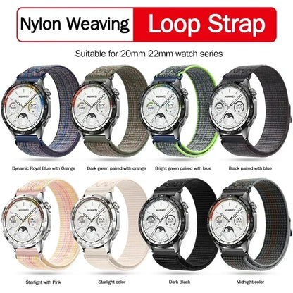 20mm 22mm Nylon Watch Strap For Huawei Watch GT 4 GT4 46mm Band Bracelet For Huawei Watch 4Pro GT3 GT2 GT 3 2 Pro 46mm Watchband