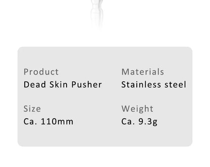High Quality Cuticle Remover Dead Skin Pusher Surgical Grade Stainless Steel Nail Art Manicure Tool Scraper Nail Cleaner Trimmer