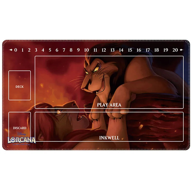 60x35x0.2Cm Cartoon Anime Lorcana Card Battle Single Tcg Game Mat Game Table Mat Card Mat Collection Toys Gift