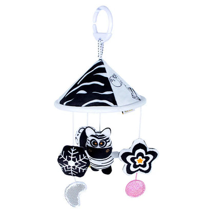 Black and White High Contrast Baby Toys Car Seat Toys for Newborn Hanging  Stroller Toy for 0 12 Months Infant Rattle Toys