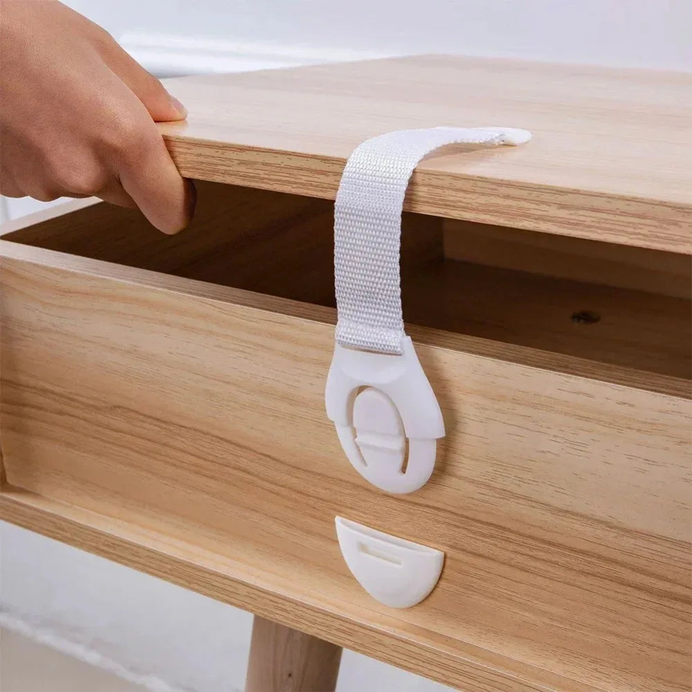 Child Safety Cabinet Lock Kids Security Protection Drawer Door Cabinet Lock Plastic Protection Baby Safety Door Lock