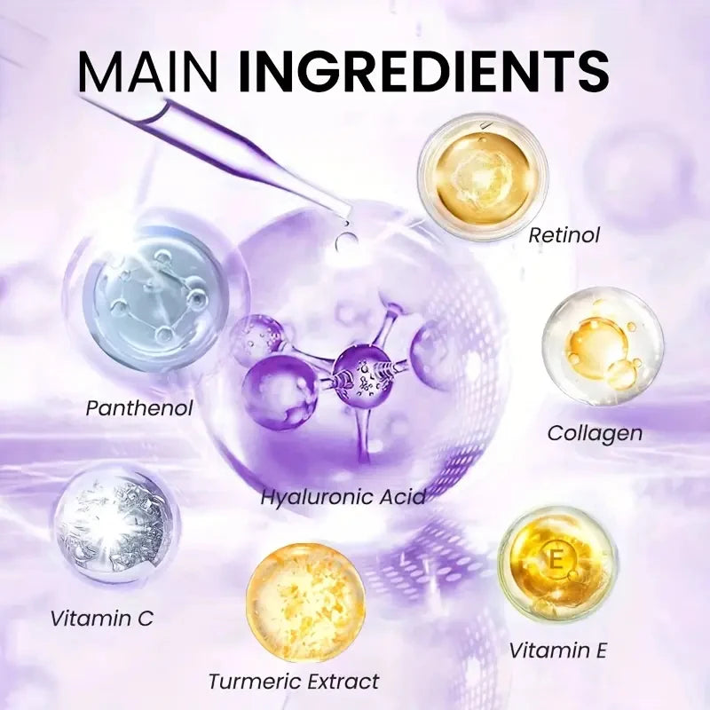 2-Minute Facial Lift Day and Night Cream with Retinol, Hyaluronic Acid, and Collagen - Moisturizing Lotion Suitable for All Light Skin Tones, Fragrance-Free, Absorbs in 2 Minutes