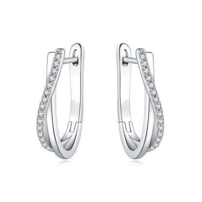 Star Twisted Line Earrings Jewelry Versatile Hoop Earrings For Women Jewelry Fine Birthday Party Gifts