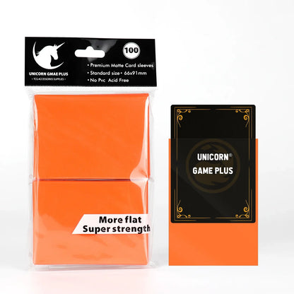 100PCS 66x91mm Matte Standard Size Card Sleeves TCG Trading Cards Protector For Tarot Shield Board Games Magical Cover PKM