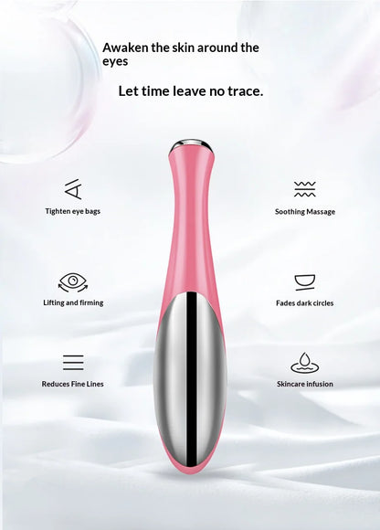 Electric Eye Massager Beauty Device Delicate Eye Skin Puffiness  Smooth Fine Lines Care Tool