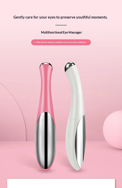 Electric Eye Massager Beauty Device Delicate Eye Skin Puffiness  Smooth Fine Lines Care Tool