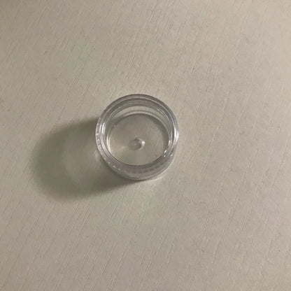 50pcs 5g Sample Clear Cream Jar Mini Cosmetic Bottles Containers Transparent Pot For Nail Arts Small Clear Can Tin For Balm