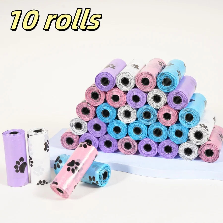 180PCS Dog Waste Bags Thick Leakproof Pet Poop Bags with Easy Carry Rolls for Dogs Cats Walking Outdoor Cleaning