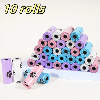 180PCS Dog Waste Bags Thick Leakproof Pet Poop Bags with Easy Carry Rolls for Dogs Cats Walking Outdoor Cleaning