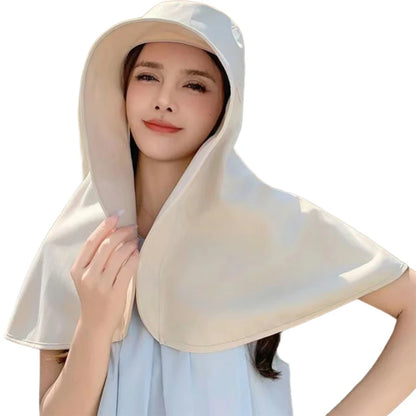 New Sun hat Summer Sunshade Visor Big Hat Outdoor Sunprotection Fishing Hiking Neckprotection Shawl Bucket Hats Sun Supplies