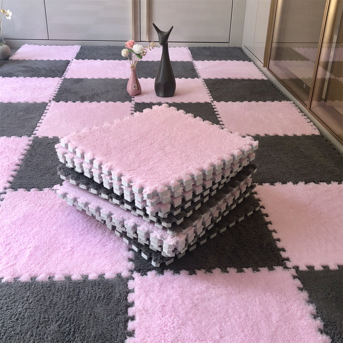 Soft Plush  Baby Play Mat EVA Foam Children's Carpet Interlocking Exercise Tiles Floor Carpet And Rug for Kids Pad 30*30 CM