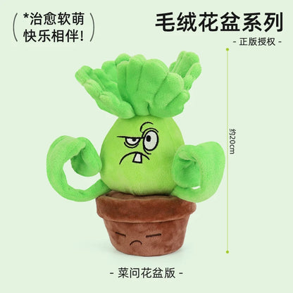 Plants Vs Zombies 2 Sunflower Pea Shooter Potted Plants Plush Doll Toy Pillow Toy Game Figures Soft Pillow Teens Birthday Gifts