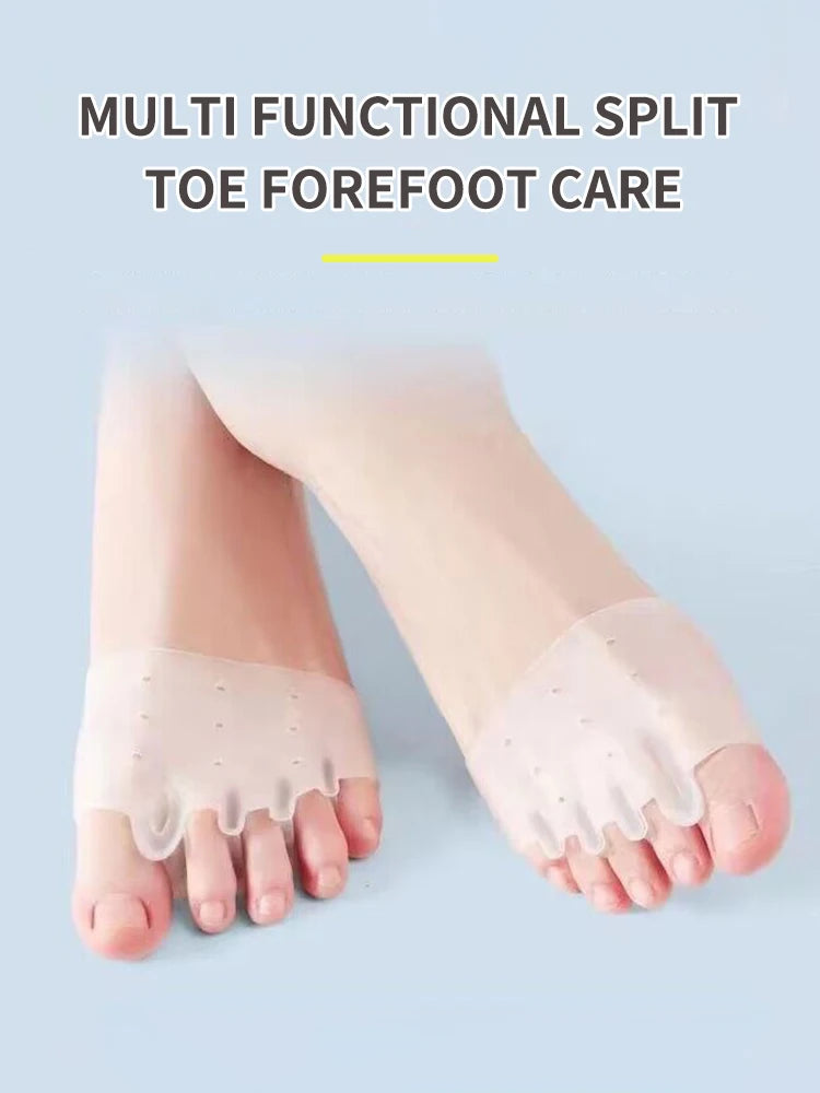 Silicone Toe Separator, Toe Spacer, Toe Stretcher, Thumb Eversion Correction Device, Forefoot Pad Protector