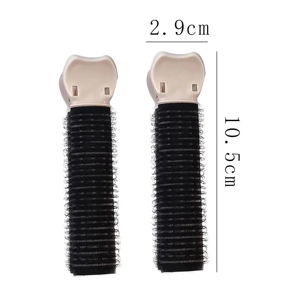 2Pcs Bangs Hair Root Fluffy Hair Clips Lazy Hair Top Styling Curling Barrel Portable Korean Hair Clips Hair Rollers