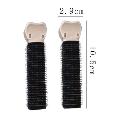 2Pcs Bangs Hair Root Fluffy Hair Clips Lazy Hair Top Styling Curling Barrel Portable Korean Hair Clips Hair Rollers