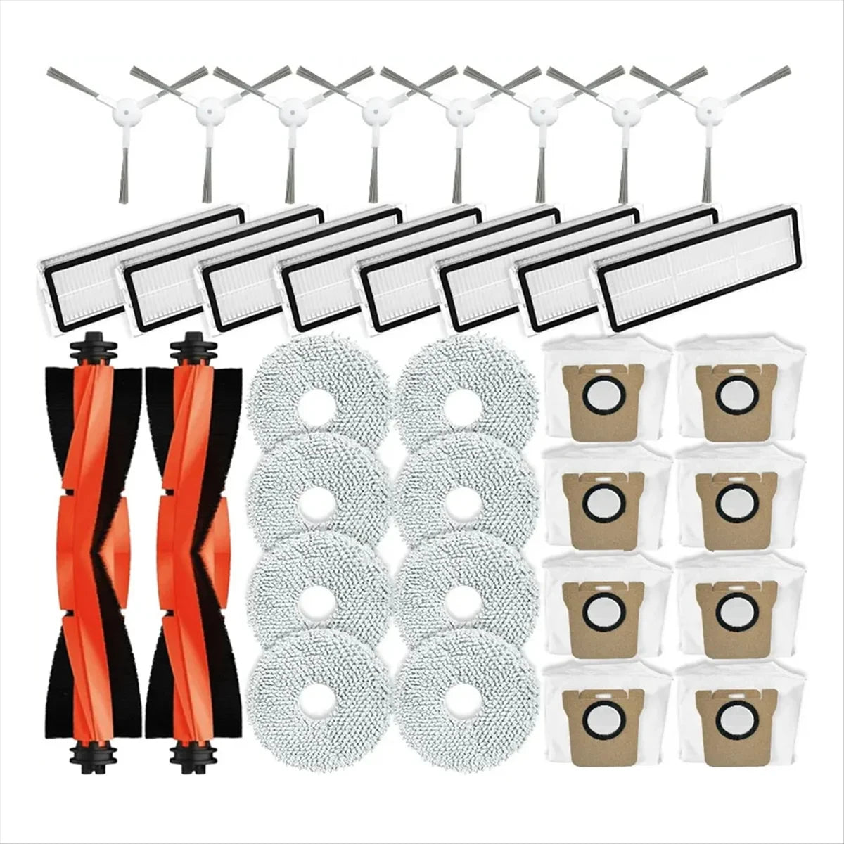 Compatible For Xiaomi Robot Vacuum X20+ / X20 Plus Replacement Parts Accessories Main Side Brush Hepa Filter Mop Cloth Dust Bag