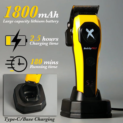 BRDCLIP Hair Clippers Rechargeable Clippers Barber Adjustable Hair Cut Machine Cordless LED Display Clippers Set BRD-619 BRD-339