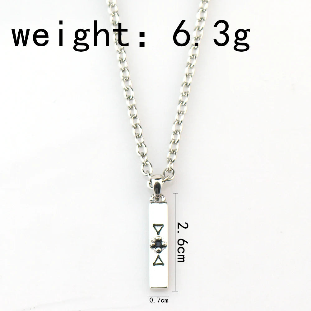 Anime Jujutsu Kaisen Fushiguro Toji Sword Necklace Spear Of Tianri Knife Pendant Cosplay Necklaces For Unisex Choker Jewelry