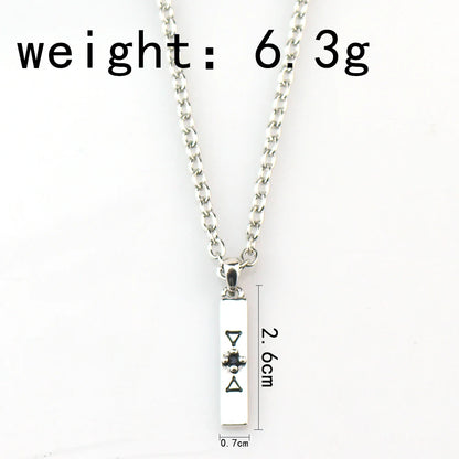 Anime Jujutsu Kaisen Fushiguro Toji Sword Necklace Spear Of Tianri Knife Pendant Cosplay Necklaces For Unisex Choker Jewelry