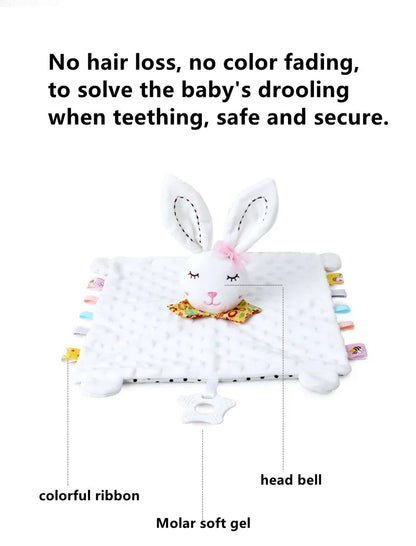 New Soft Appease Towel Baby Rattle Animals Toys Soothe Reassure Sleeping Blankie Towel Lathe Hanging Educational Toddler Toys