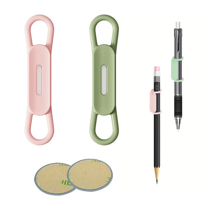 Magnetic Pen Holder Office Whiteboard Adhesive Pencil Hooks Adjustable Silicone Magnet Marker Holder For Refrigerator Blackboard