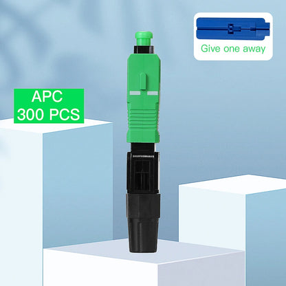 FTTH Optical Fiber Quick Connector Single Mode SCUPC/APC Leather Fiber Optic Cable Cold Splicing Fast Connector Assembly Tools