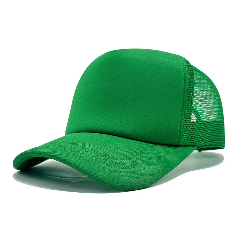 Customized Printed Logo Unisex Cap Casual Plain  Baseball Cap Adjustable Snapback Hats Hip Hop Trucker Cap