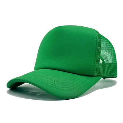 Customized Printed Logo Unisex Cap Casual Plain  Baseball Cap Adjustable Snapback Hats Hip Hop Trucker Cap