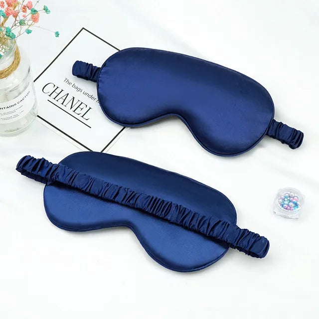 Soft Silk Sleep Mask Eye Masks Coversfor Sleep 100% Blackout Zero Eye Pressure Blindfold with Adjustable Strap Mask Eye Patch